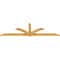 Ekena Millwork Redmond Rough Sawn Timber Gable Bracket, Western Red Cedar, 96"W x 28"H x 2"D x 4"F, 7/12 Pitch GBW096X28X0204RED00RWR - alternate 2